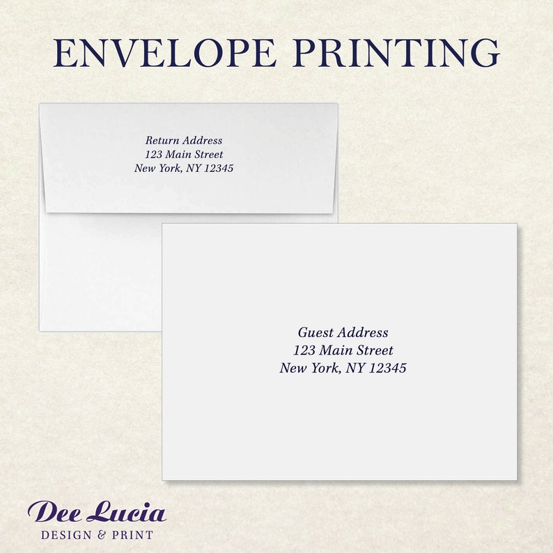 Envelope Address Printing Service Return & Guest Addresses Etsy