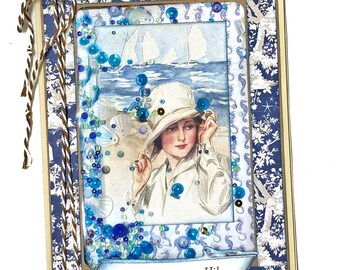 Handmade All-Occasion Seaside Shaker Card for Beach Lovers