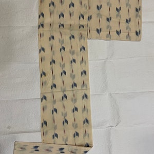 Two Japanese Traditional Summer Weight Sha Kimono Some Staining