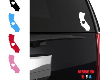 LOVE CALIFORNIA Sticker Car Window Vinyl Decal state ca usa pride girls home la ANY size