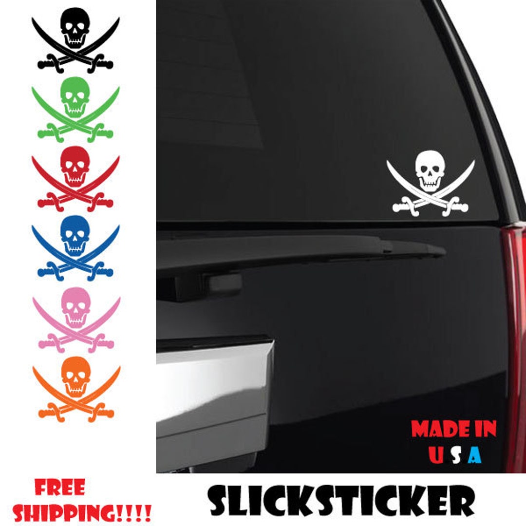 Jolly Roger Stickers Decals For Pirate Party Skull And - Temu