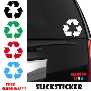 Recycling Symbol Grün Aufkleber Fenster Laptop Auto Aufkleber Vinyl Ipad