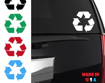 Recycling Symbol Green Bumper Sticker Window Laptop Car Decal Vinyl Ipad