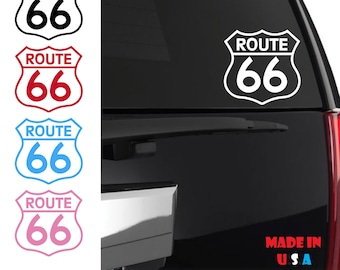 Route 66 Sticker | Route 66 Decal | Route 66 Sign | Route 66 Highway | Route 66 Road | Highway Car Sticker