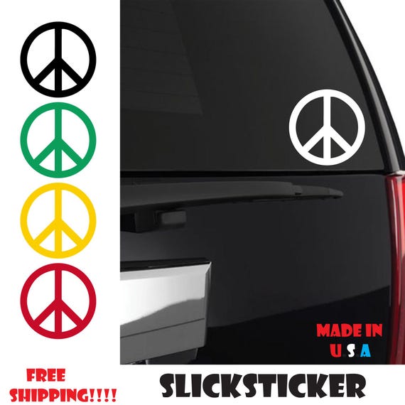 Peace Sign Sticker, Peace sticker, Peace Sign Car Decal, Peace Sign decal, Peace Sign, World Peace sticker