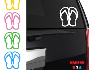 Flip Flops sticker | Sandals |  Beach | Slippers | Hawaii | Tropical | Vacation