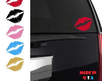 Lips Sticker lipstick kissing french marilyn monroe lips beauty red Ipad Iphone Macbook laptop JDM sassy slang Any Size
