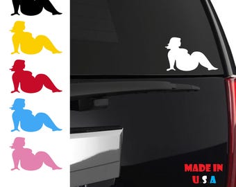 Fat Girl Sticker | Thick Girl Sticker | Thick Chick Sticker | Fat Girl Decal | Mudflap Girl Sticker | Fat Girl Decals | Fat Chicks | Curvy