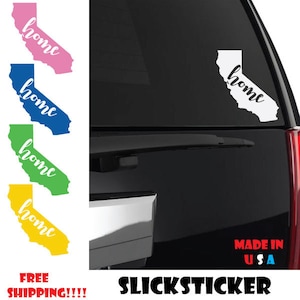 CALIFORNIA Home Sticker Car Window Vinyl Decal state ca usa pride girls home la ANY SIZE