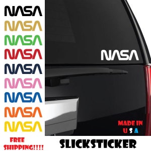 High-quality Stickers NASA 13-piece Set Emblem Car Sticker Sticker Contour  Cut Astronaut Space Car Motorcycle RC Model Making 