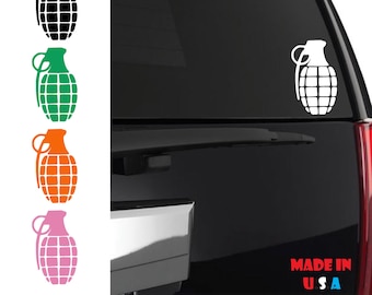 Hand Grenade Vinyl Sticker Decal JDM Drift Race