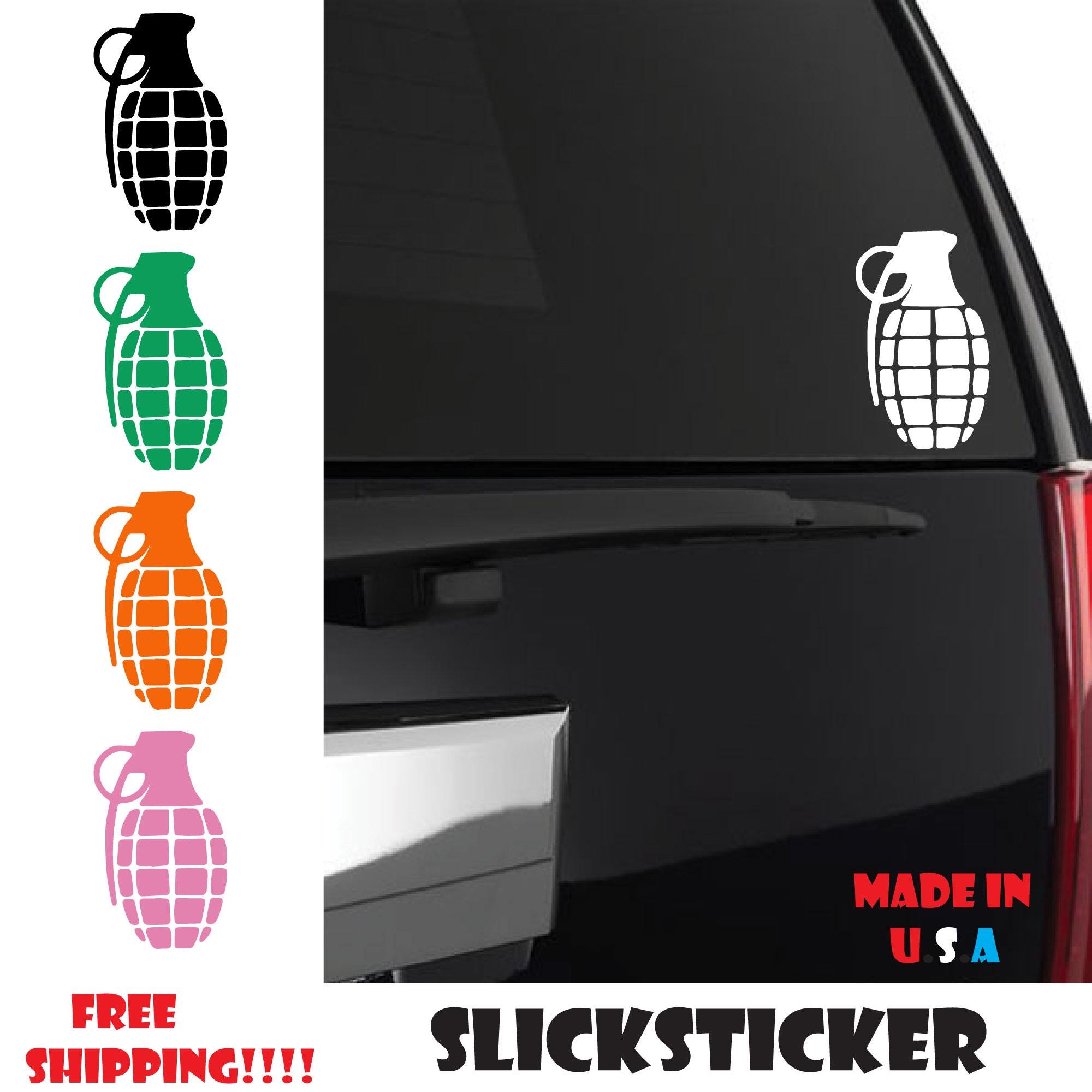 Hand Grenade Vinyl Sticker Decal JDM Drift Race - Etsy