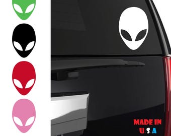 Alien Sticker |UFO | Alien Head | Scifi sticker | Extraterrestrial | Spaceship | Space Sticker | Outer space | Foreigner |