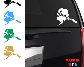 ALASKA Home Sticker |  Ak Sticker  | Alaska State Sticker