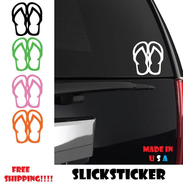 Flip Flops sticker, Sandal Sticker, Beach Sticker, Flip Flop sticker, Summer Sticker,
