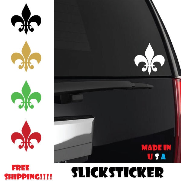 Fleur De Lis sticker,  Fleur de lis, Louisiana car sticker, Fleur de lis decals, Saints decal, New Orleans decal