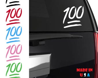 100 Emoji Sticker | 100% Sticker | One Hundred Sticker