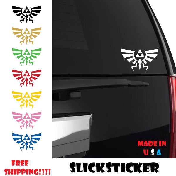 Zelda Triforce Hyrule Vinyl Decal Sticker Nintendo Link Hyrule Iphone…