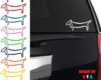 Dachshund Decal, Dachshund sticker, Weiner Dog sticker, Badger dog sticker, sausage dog sticker