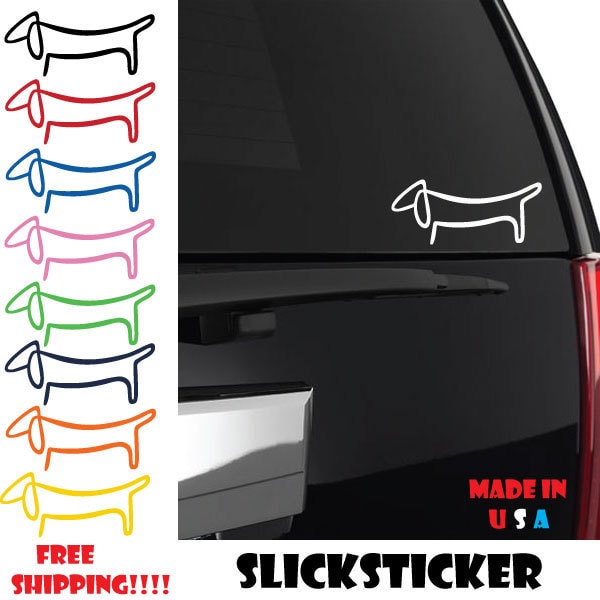 Dachshund Decal, Dachshund sticker, Weiner Dog sticker, Badger dog sticker, sausage dog sticker