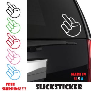 Middle Finger Flip Sticker | Flip Off Sticker | JDM Sticker