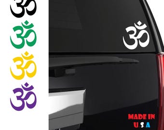 Aum Om Sticker, Om Sticker, Om Decal, Om Car Decal, Yoga sticker, Spiritual sticker, Zen Sticker, Meditation sticker