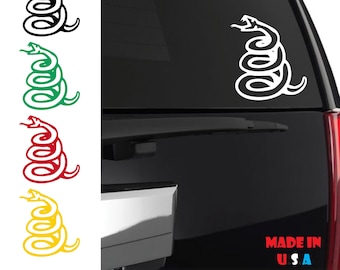 Don't Tread On Me Snake Sticker | Patriotic | American | Conservative | Gadsden flag | Revolutionary War | Rattlesnake | Liberty