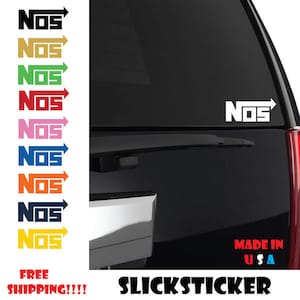 NOS Sticker | Nos Decal | Nos | Fast and Furious Car Accessories | Fast and Furious | Nos Car | Nos Bottle | Nos Stickers
