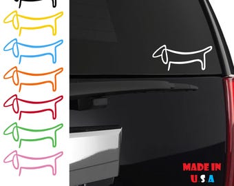 Dachshund Decal, Dachshund sticker, Weiner Dog sticker, Badger dog sticker, sausage dog sticker