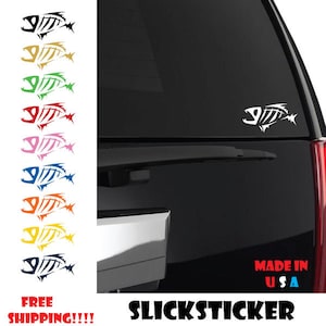 Tribal Fish Skeleton Sticker pesce hawaiano hawaii mare tropicale creatura salmone steelhead trota iPad Tablet caso divertente qualsiasi formato