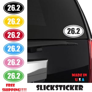 26.2 Sticker, Marathon Sticker, 26.2 Decal, Marathon 26.2 Sticker, Running Decals for Cars, Marathon Decal, Marathon Stickers, Running Decal