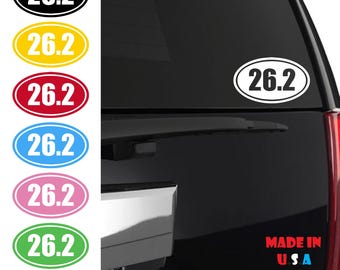 26.2 Sticker, Marathon Sticker, 26.2 Decal, Marathon 26.2 Sticker, Running Decals for Cars, Marathon Decal, Marathon Stickers, Running Decal
