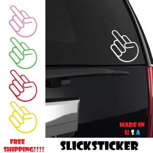Middle Finger Flip Off Vinyl Decal Sticker JDM Shocker Stance F*ck ANY SIZE
