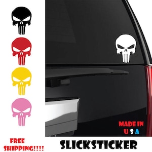 Punisher Skull decal comic villian superhero iphone ipad case phone car truck window motorcycle ANY size