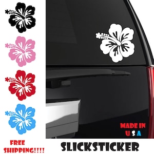 Hawaiian Hibiscus Flower Sticker | Tropical Flower | hawaii flower | tropical island | Luau flower