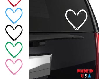 Fishing Hook Heart Sticker | Love Fish Hunting | Fishing Sticker | Fisherman Sticker | Fish Hook Sticker