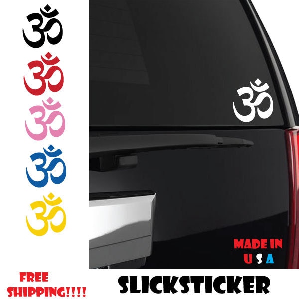 Aum Om Sticker, Om Sticker, Om Decal, Om Car Decal, Yoga sticker, Spiritual sticker, Zen Sticker, Meditation sticker