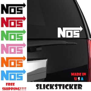 NOS Sticker | Nos Decal | Nos | Nitrous Oxide | Fast and Furious | Nos Car | Nos Bottle | Nos Stickers | Laughing Gas