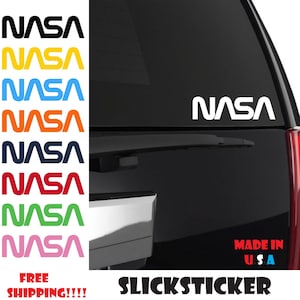 NASA Sticker, Nasa Decal, Nasa, Nasa Engineering sticker, Nasa Car Decal, Nasa Stickers, Nasa Bumper Sticker, Nasa Space sticker