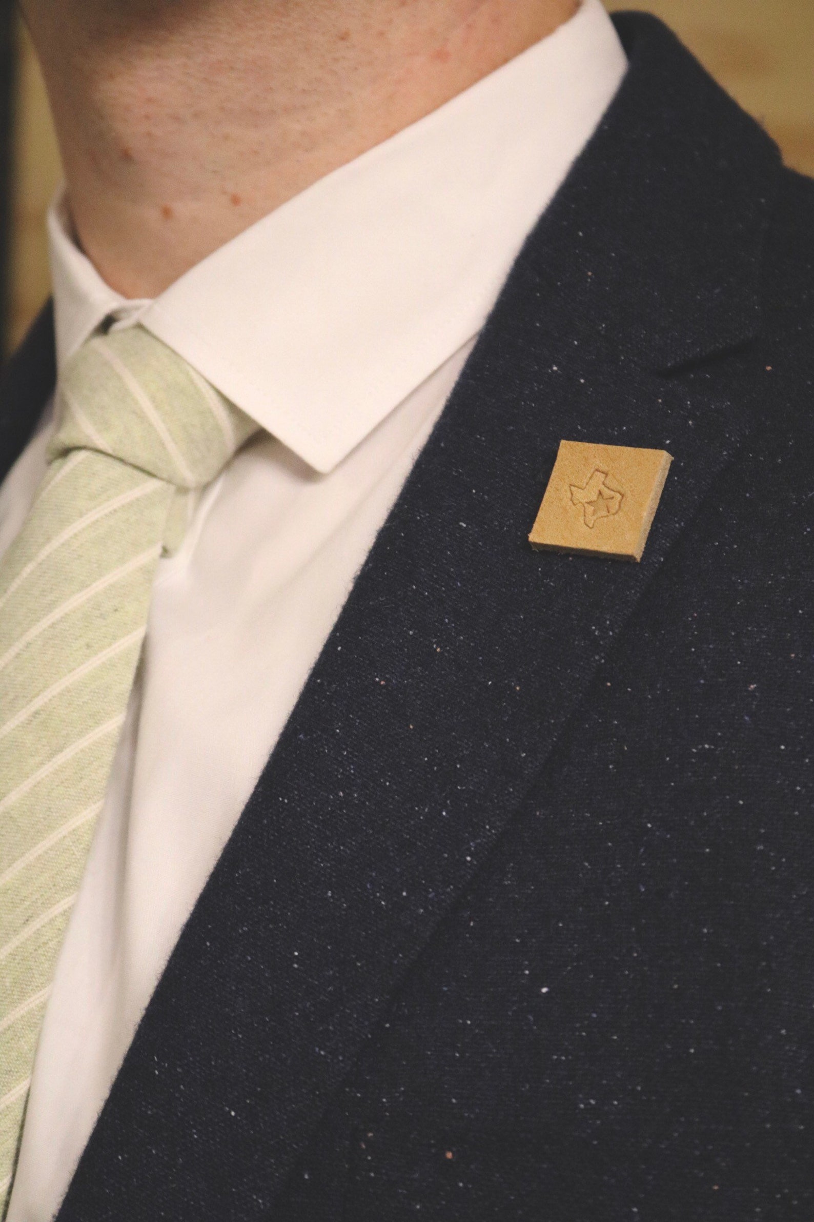 Arizona Lapel Pin. Leather Tie Tack and Lapel Pin. Men's Etsy