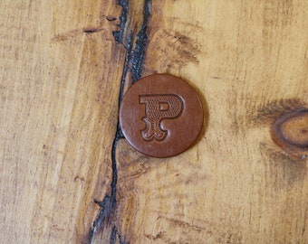 2 Golf Ball Markers, Leather golf marker, leather ball marker, Father’s Day gift, customizable ball marker, golf gift