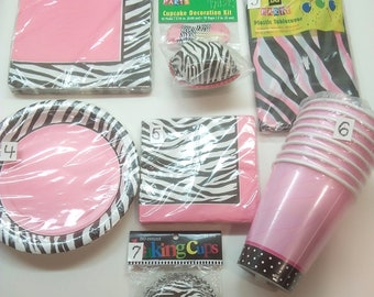 Pink Tiger Party Paper Ware