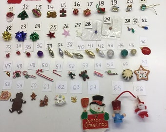 Minature Christmas Ornaments and Charm