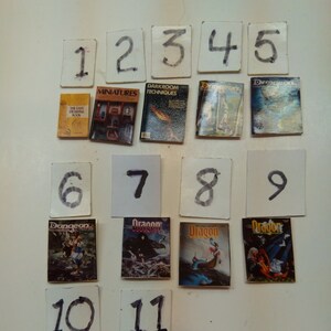 Dollhouse Miniature Books and Magazines