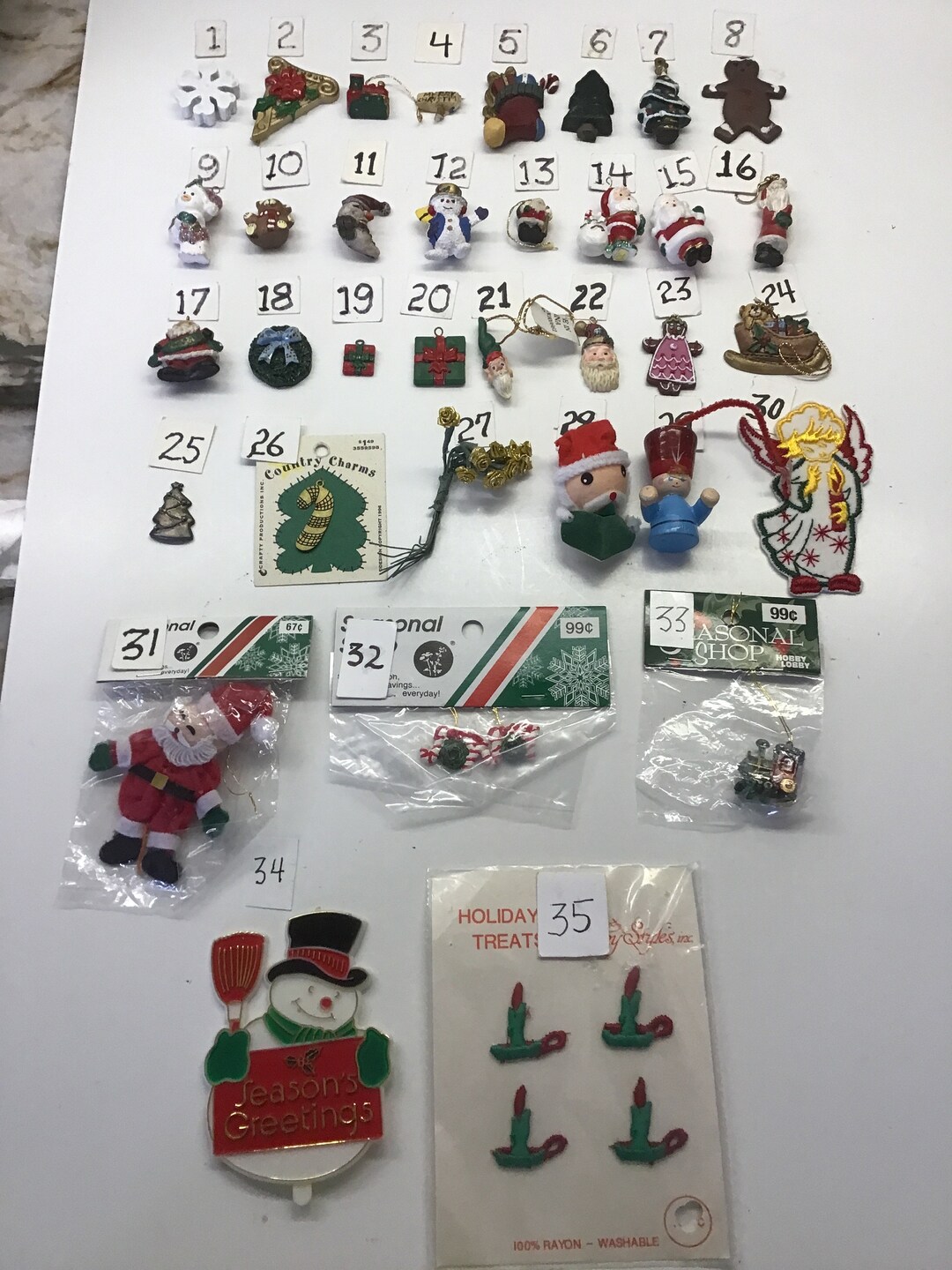 Christmas Mini Ornaments - Etsy