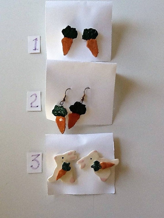 Easter Ceramic Earrings - image 1