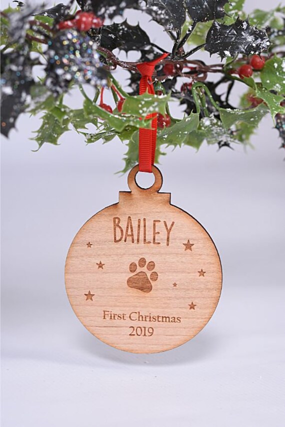 Dogs first Christmas tree decoration 
