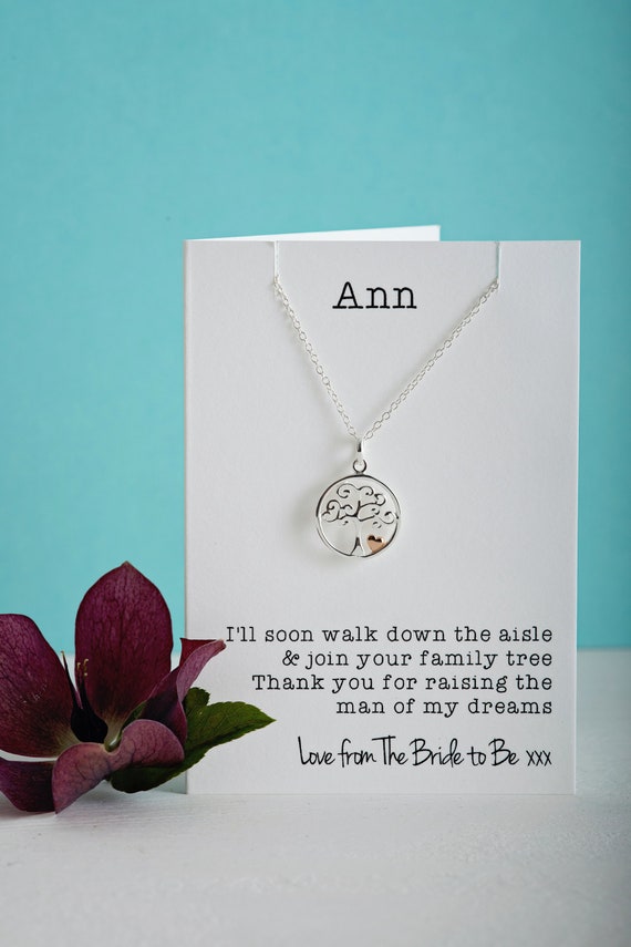 mother of the groom family tree necklace