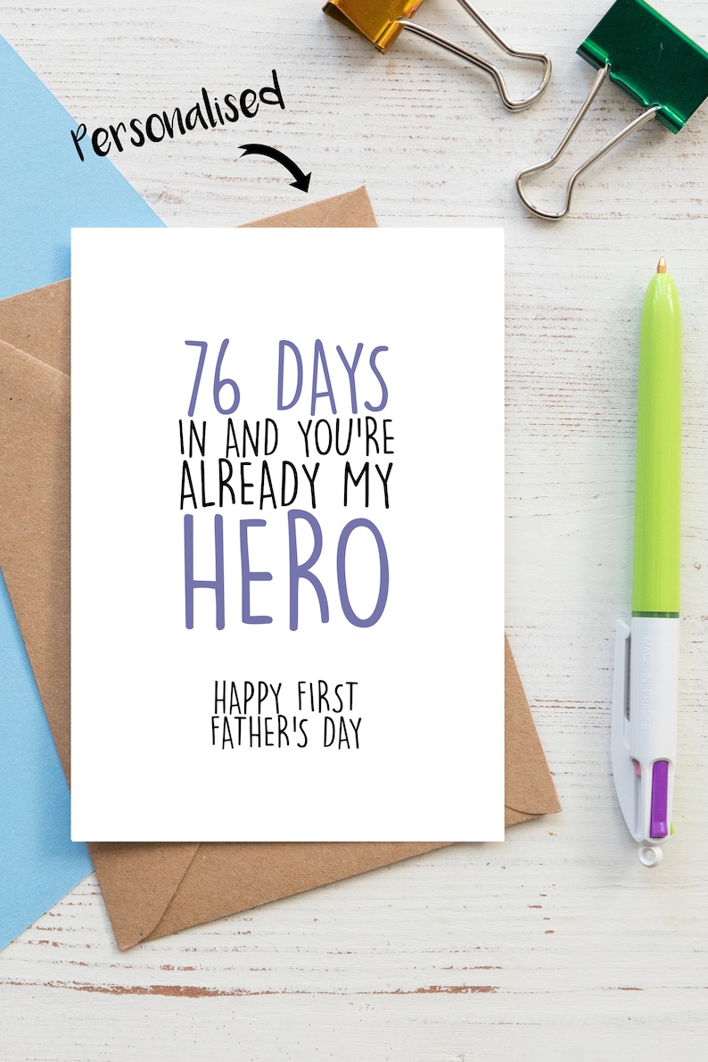 personalised father's day card