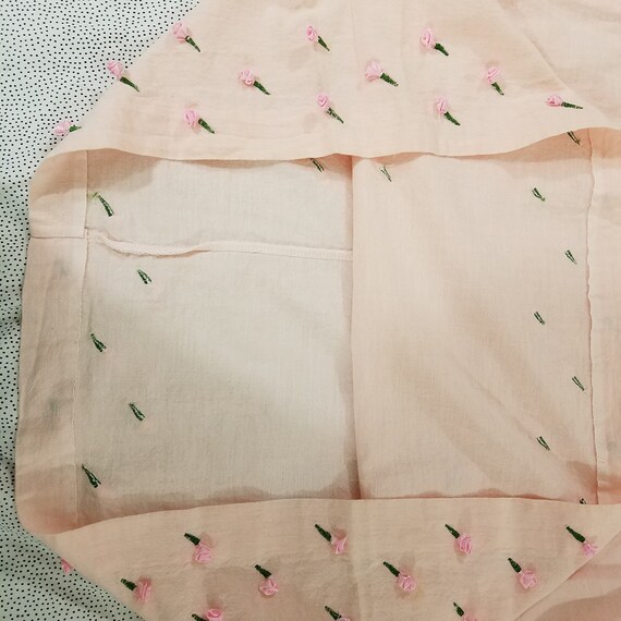VINTAGE Powder Pink Hand Tailored Maxi Skirt - Vi… - image 7